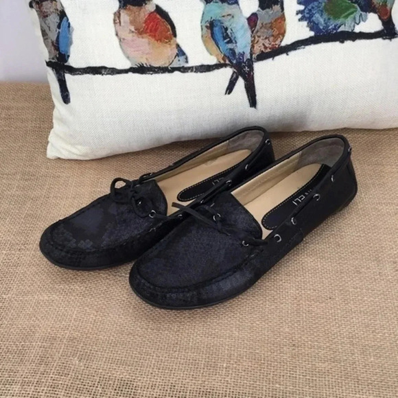 Vaneli Womens Leather Driving Loafers Moccasin Shoes Black Size 8.5N - Picture 3 of 8